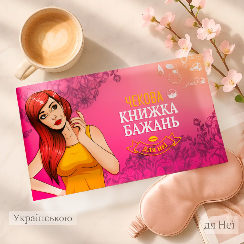 Хит! Чековая Книжка Желаний для Нее / Подарок девушке / UKR