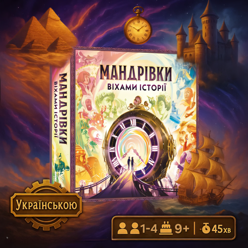 ???? Хіт! Настільна гра Мандрівки віхами історії / Trekking Through History / UKR