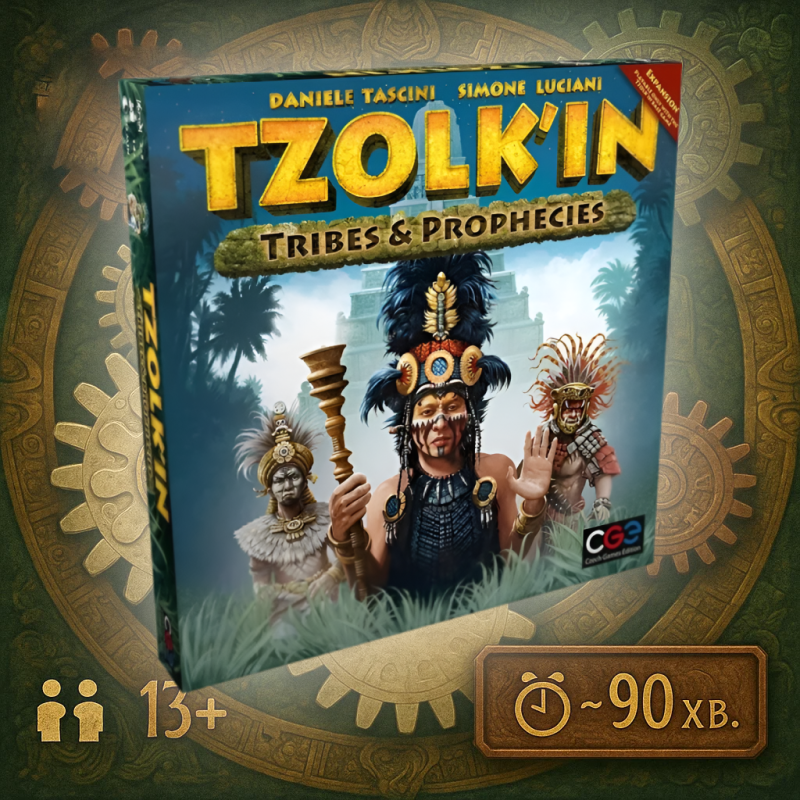 ХІТ! Настільна гра Tzolk“in: Tribes & Prophecies (Племена та Пророцтва)
