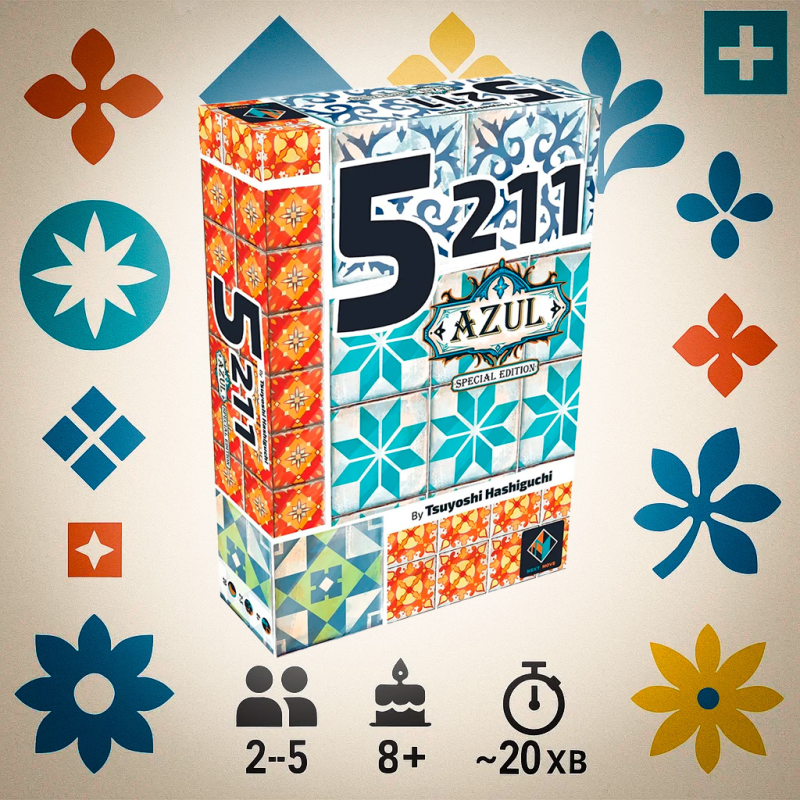 ???? Хіт! Настільна гра Azul: 5211 / Азул: 5211 / UKR